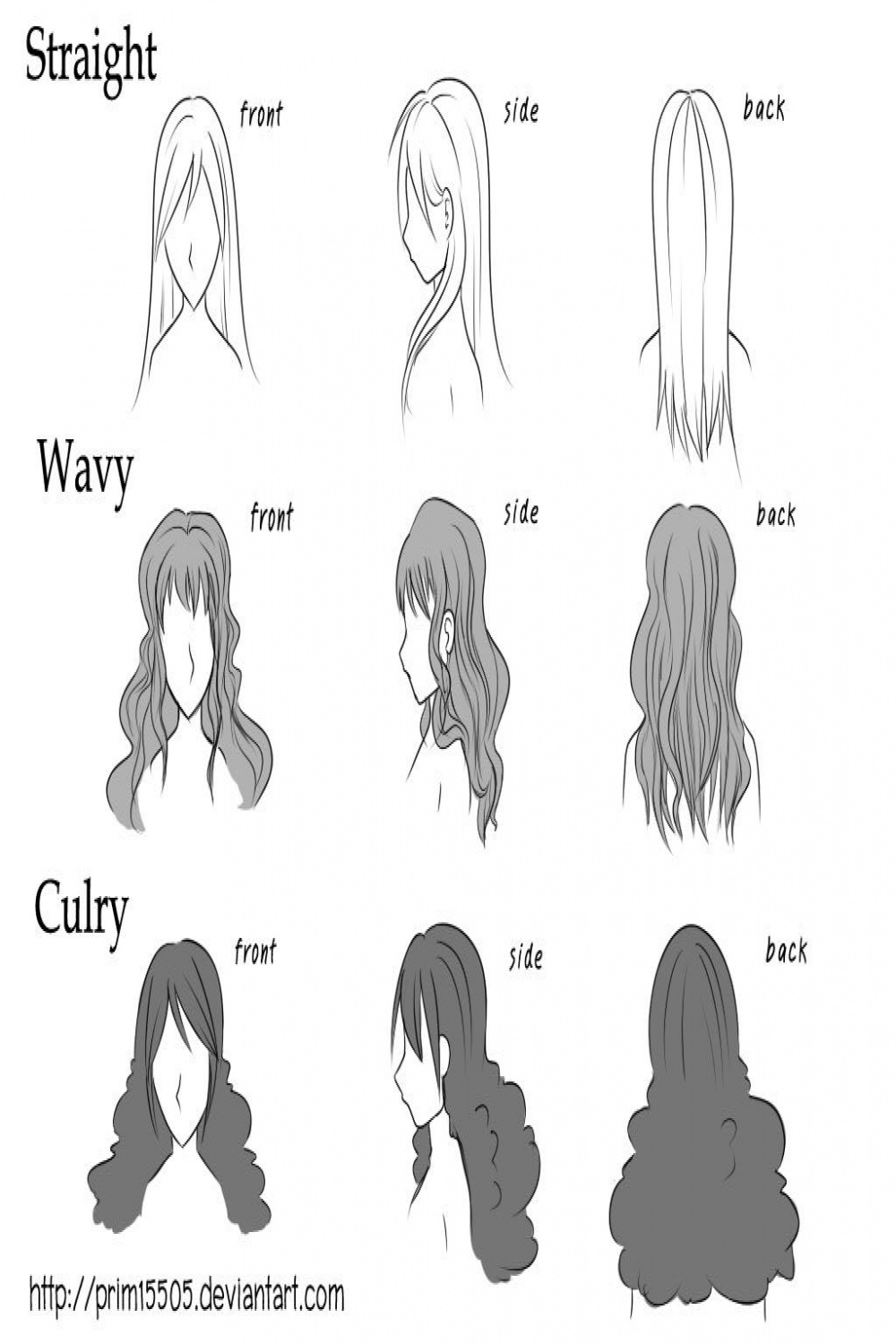 The difference hair by daFlique  Cabelo de anime, Esboço de