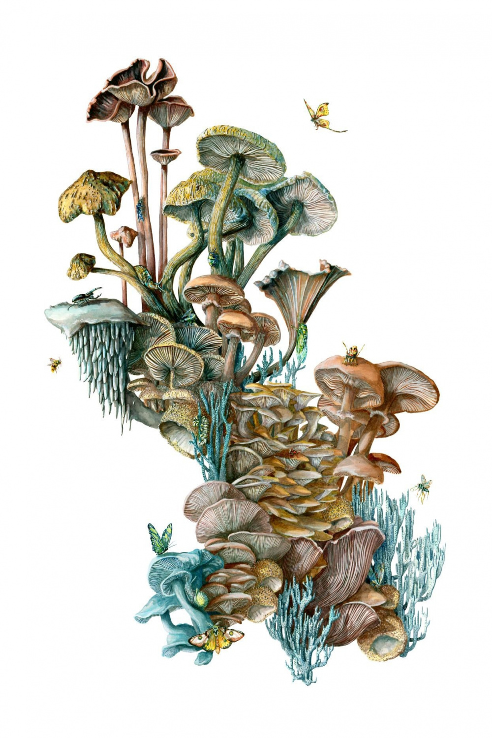 The Last of Us A Mushroom World Art Print and Fungi Gift - Etsy