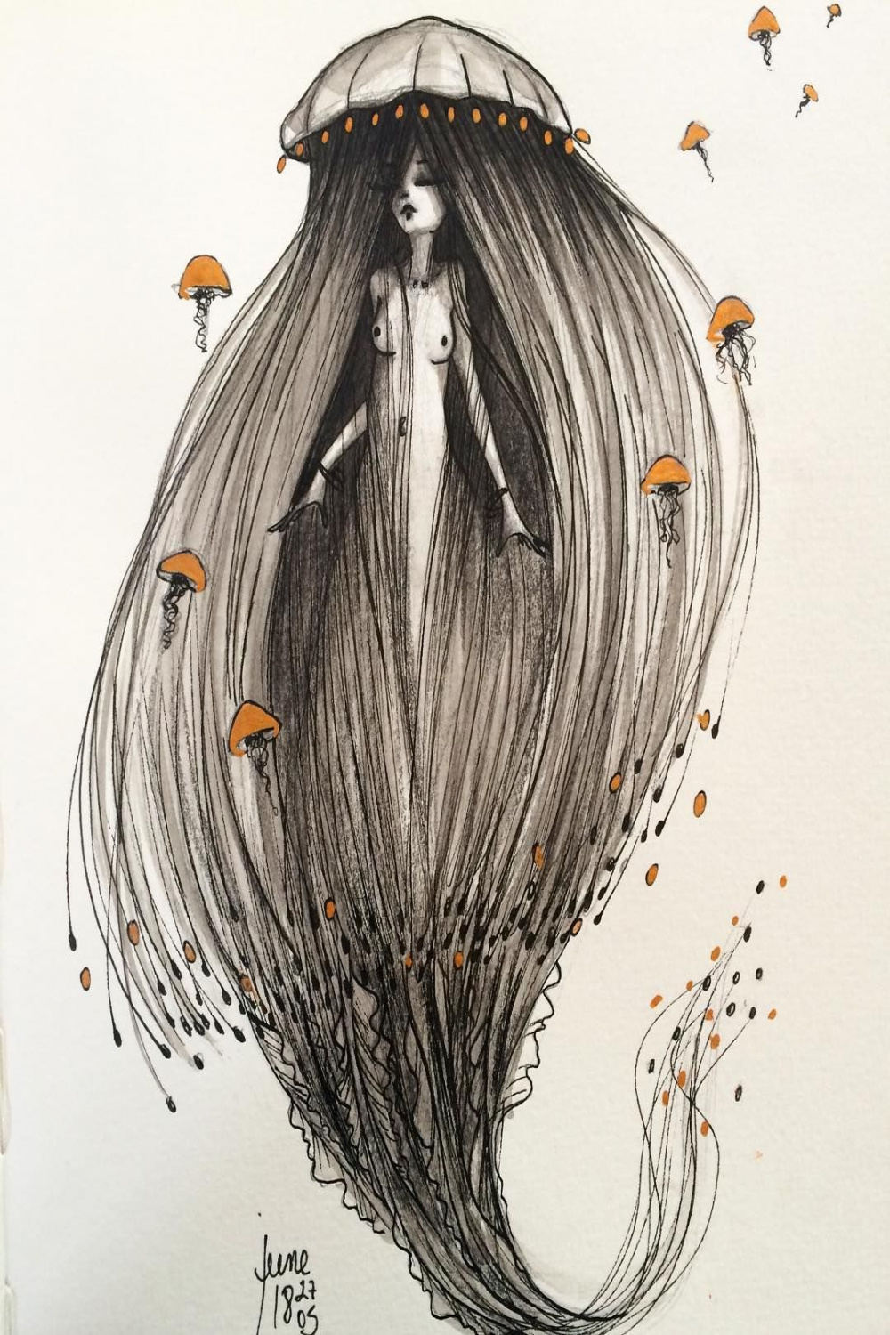 The virgo mermaid or jellyfish siren :) contact me for adoption