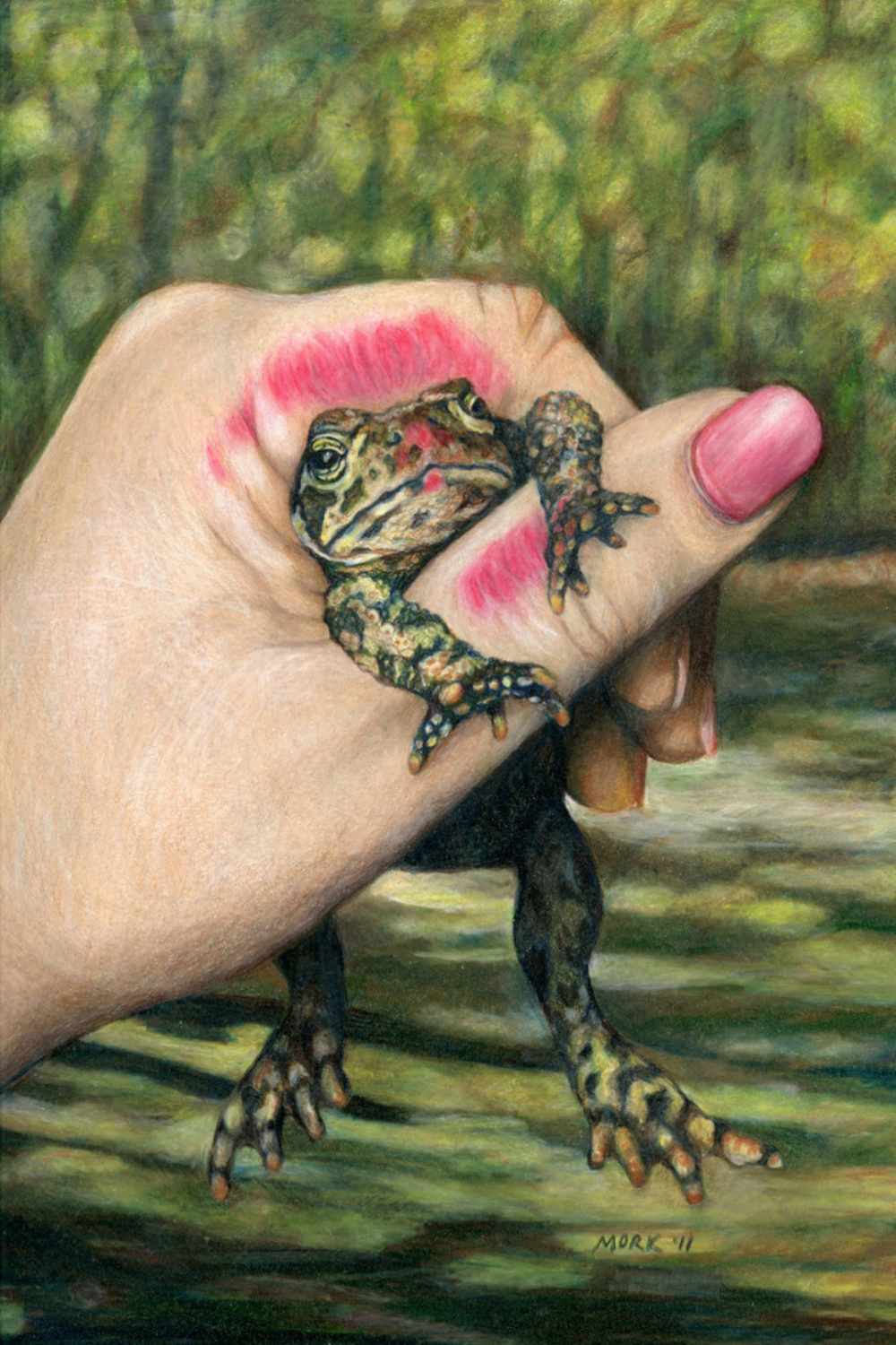 The Wrong One Princess Kissing Frog Art Giclee Print Unframed - Etsy