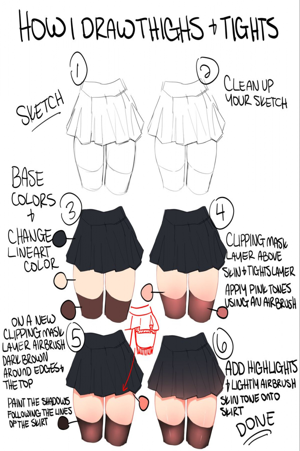 thick thighsss  Body reference drawing, Digital painting