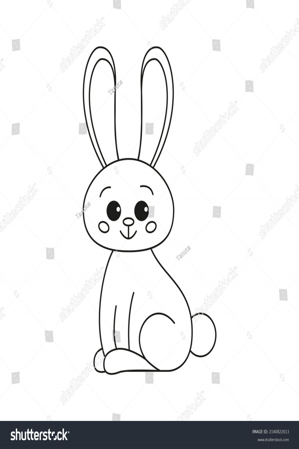 + Thousand Cartoon Rabbit Outline Royalty-Free Images, Stock
