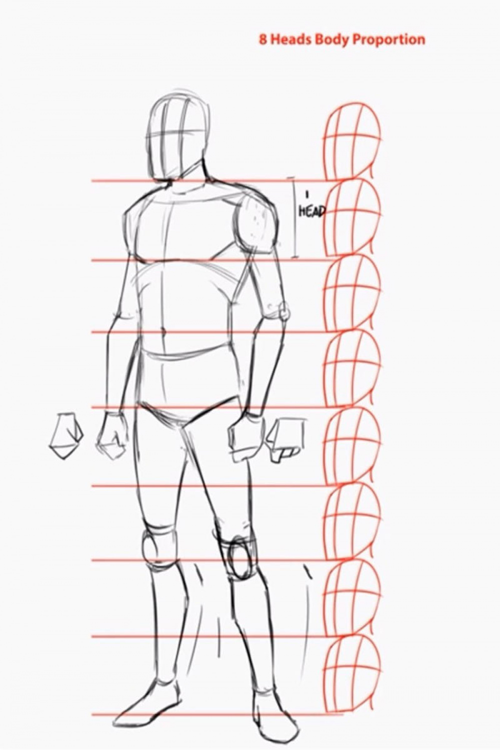 TUTORIAL HOW TO DRAW THE HUMAN BODY IN / VIEW by ARTOFJUSTAMAN