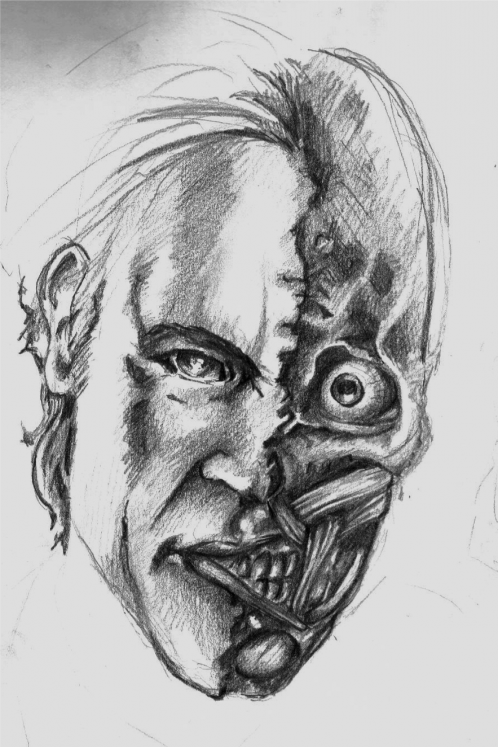 Two-Face Sketch by MessyPandas on DeviantArt