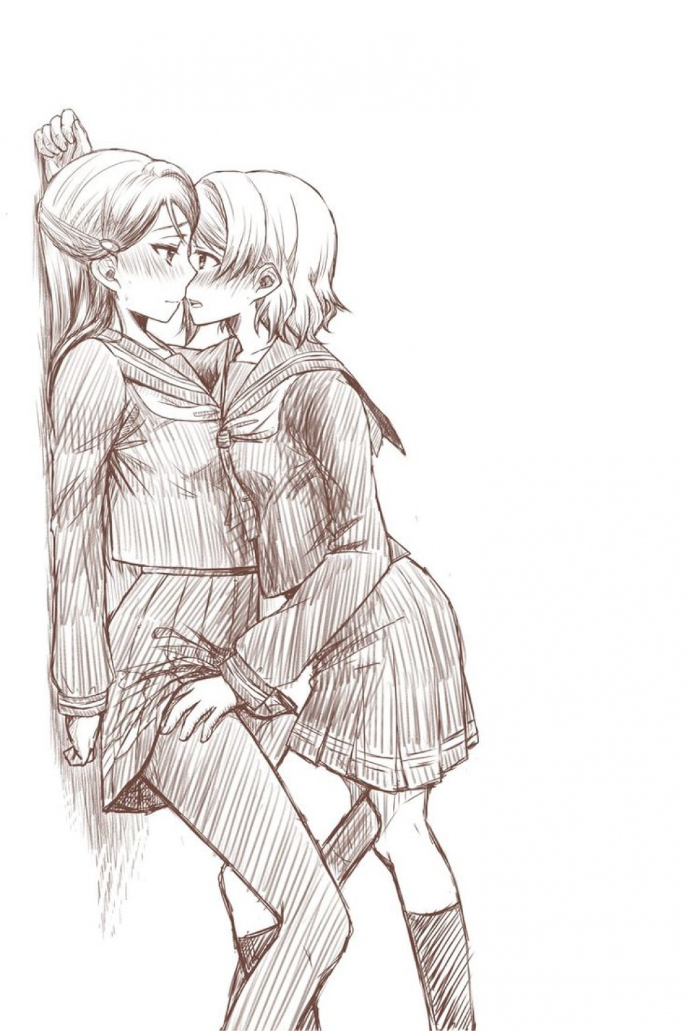 twt @udagaywa: Photo in   Drawing base, Anime girlxgirl, Yuri