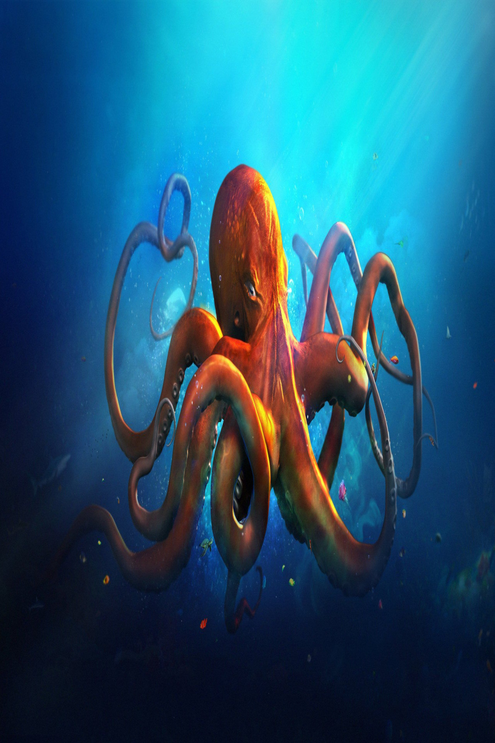 Underwater World Animals Octopus Ocean Sea Fantasy  Octopus
