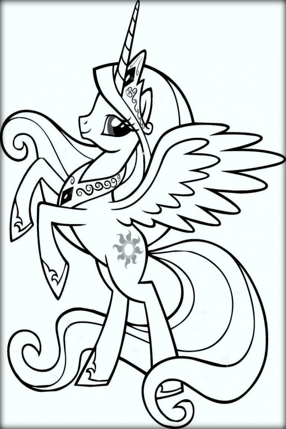 Unicorn Drawings - Unicorn coloring pages Coloring Pages  Unicorn