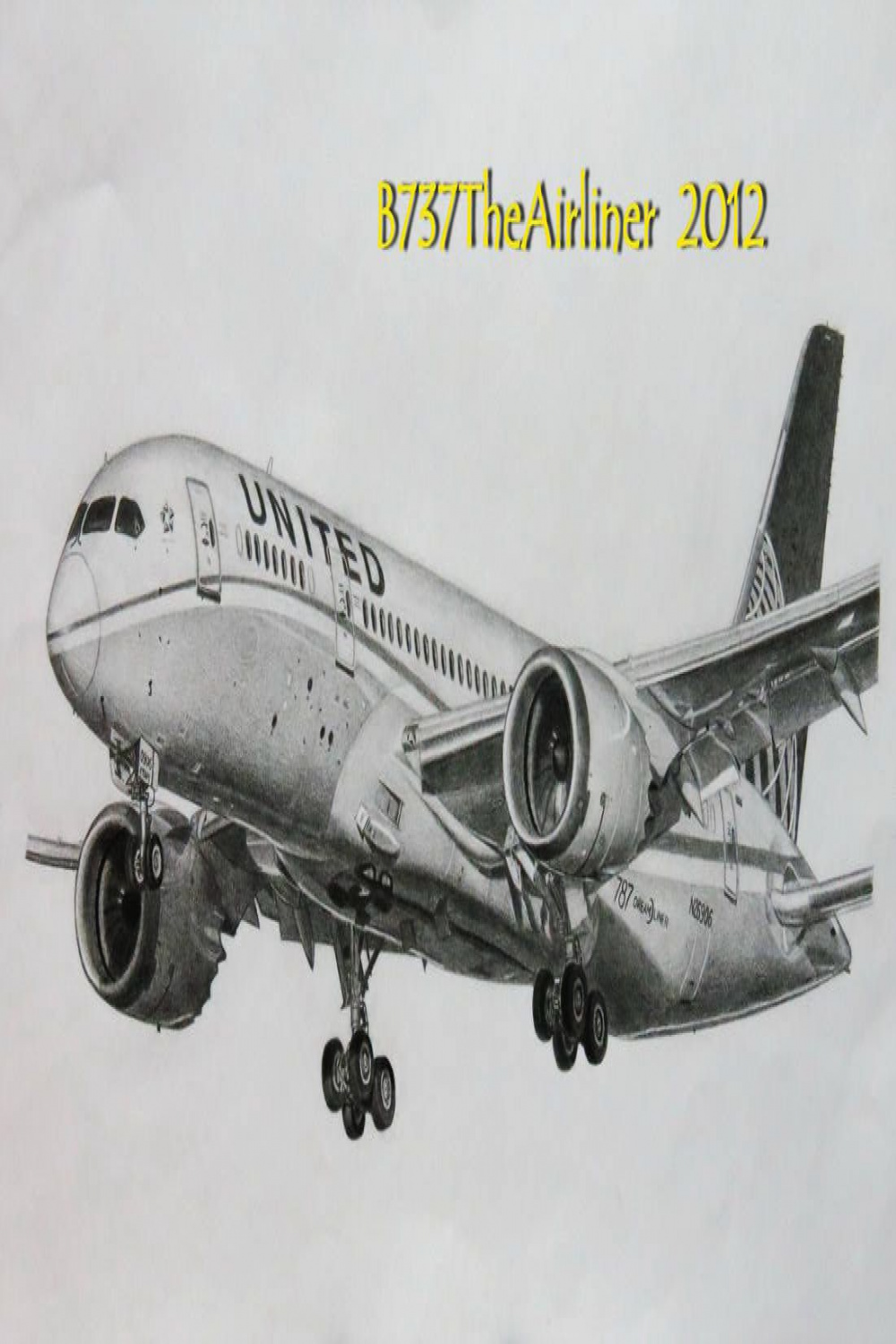 United Airlines Boeing  Drawing by ATheAirliner  Airplane