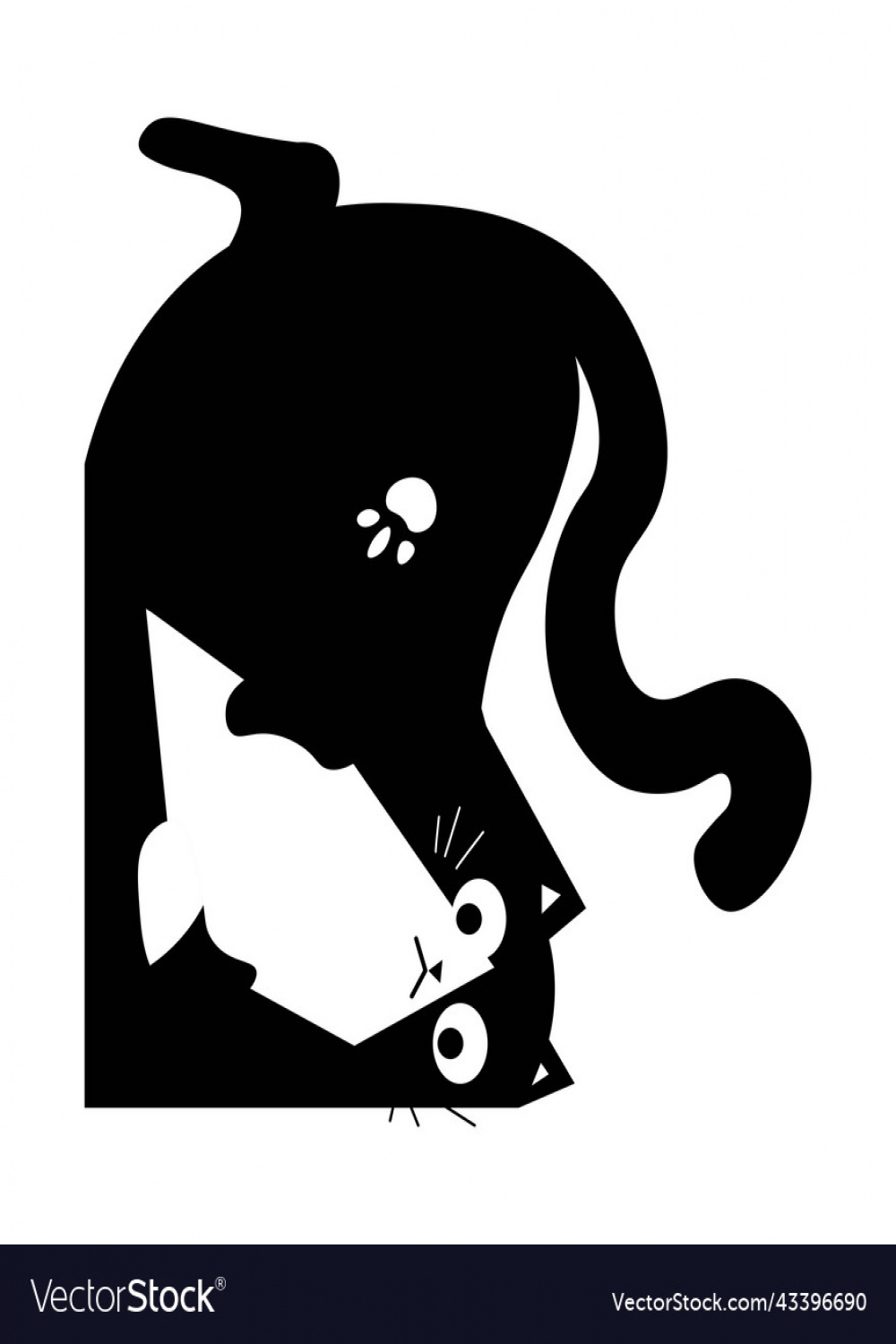 Upside Down Cat Vector Images ()