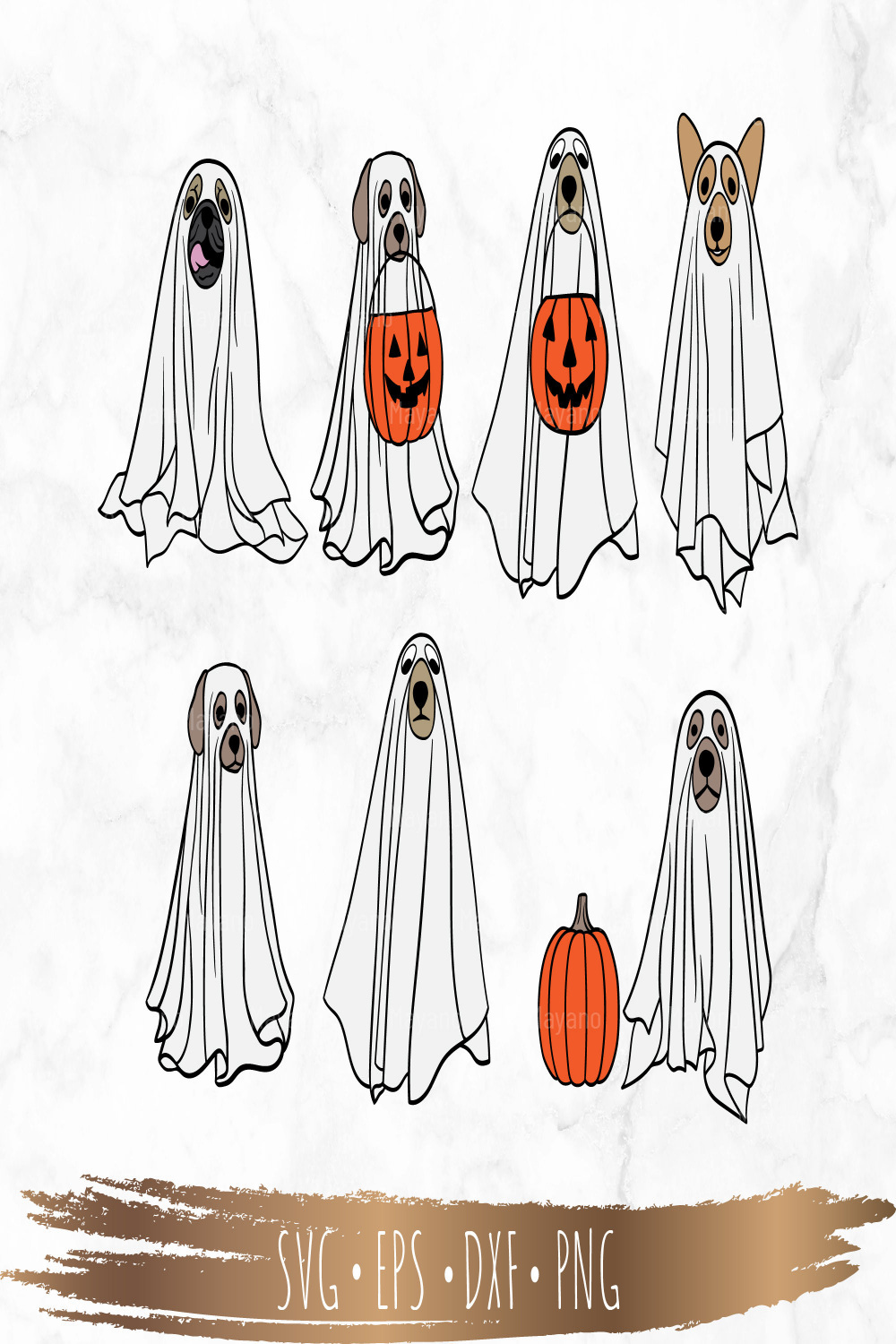 Сute Ghost Dog Svg Boo Svg Halloween Svg Files for Cricut - Etsy