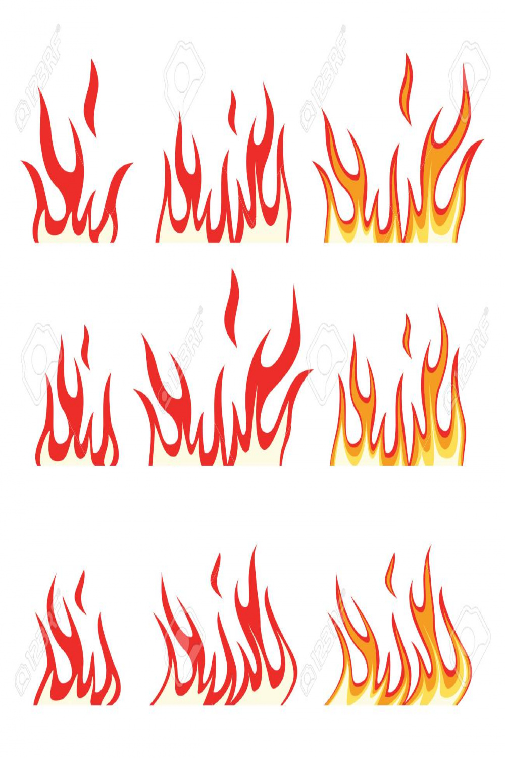 Vector Collection Of Fire Icons