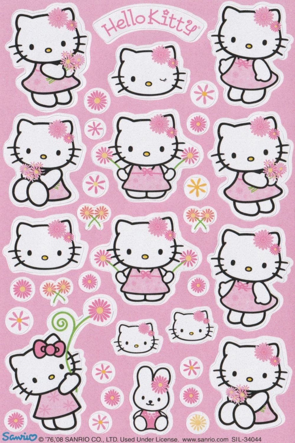 Vintage s s s Hello Kitty Springtime Sticker - Etsy