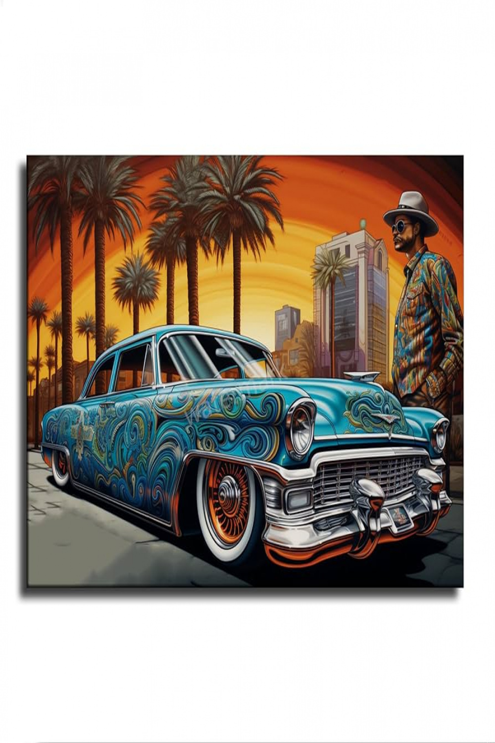 VooqO Mexican Chicano Low Rider Car Culture Poster Cars Canvas Wall Art  Prints Vintage Sports Garage Sports Aesthetic Office Room Decor  (xinch-No