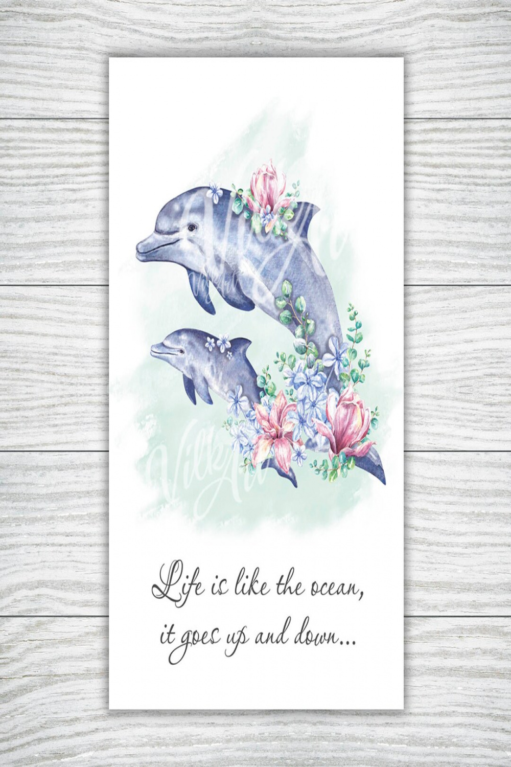 Watercolor Art Print Dolphin Png Svg Baby Memorial Watercolor - Etsy