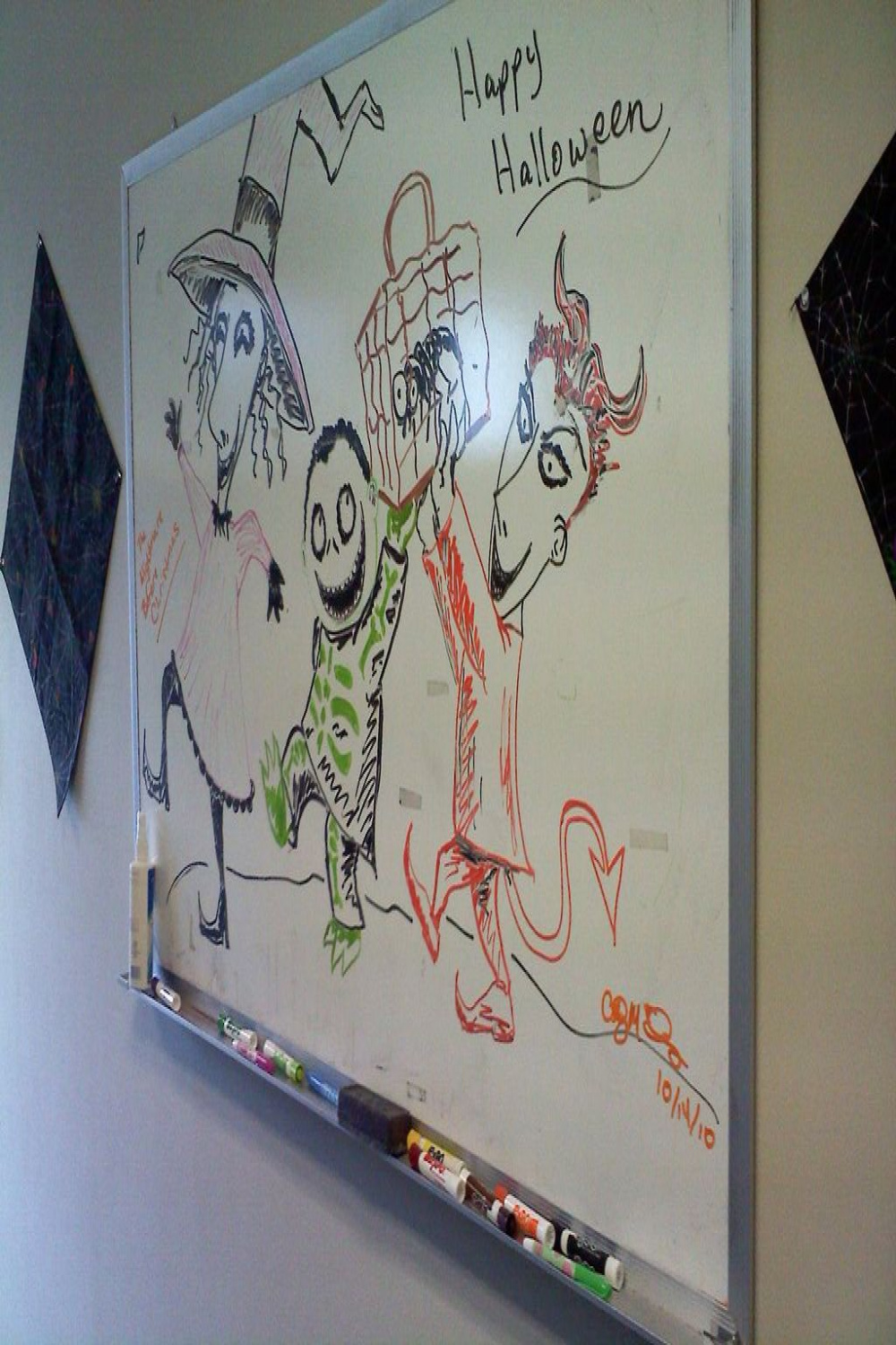 whiteboard drawing - Nightmare Before Christmas  White board