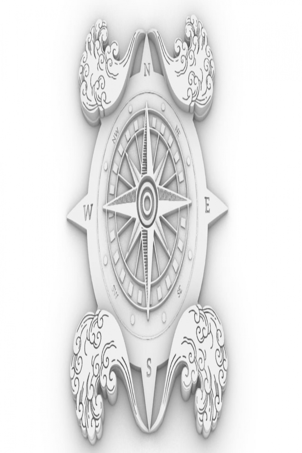 Wind rose D Print Model