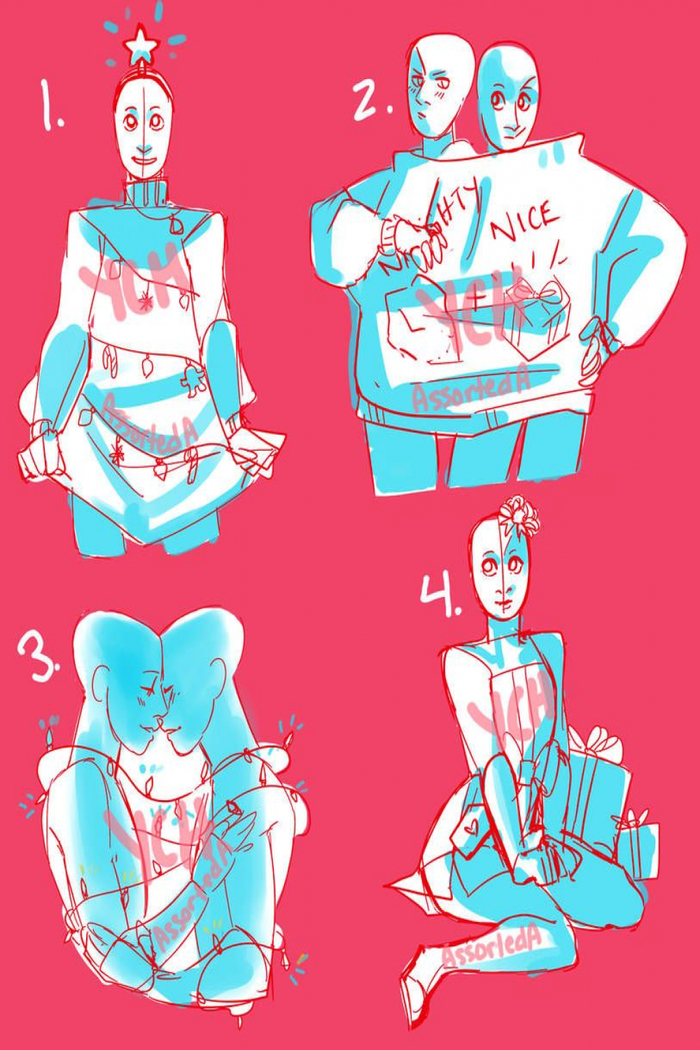 YCH : Christmas Sale (/) CLOSED by AssortedA  Bases dibujo