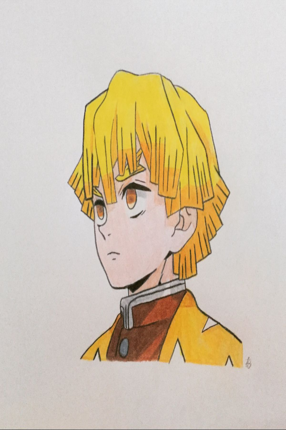 Zenitsu drawing :D  Anime sketch, Chibi girl drawings, Naruto
