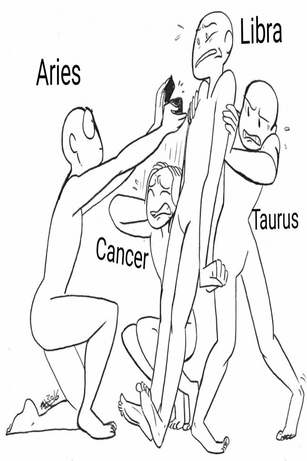 Zodiac Signs - The Signs in Draw your Squad Memes pt