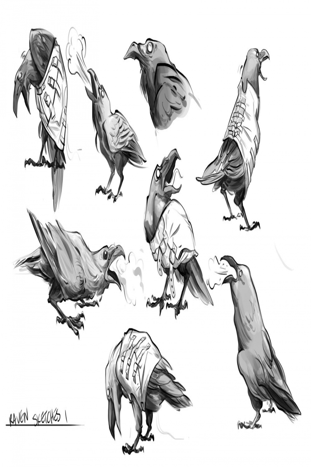 Animal Blog  Crows drawing, Animals, Drawings