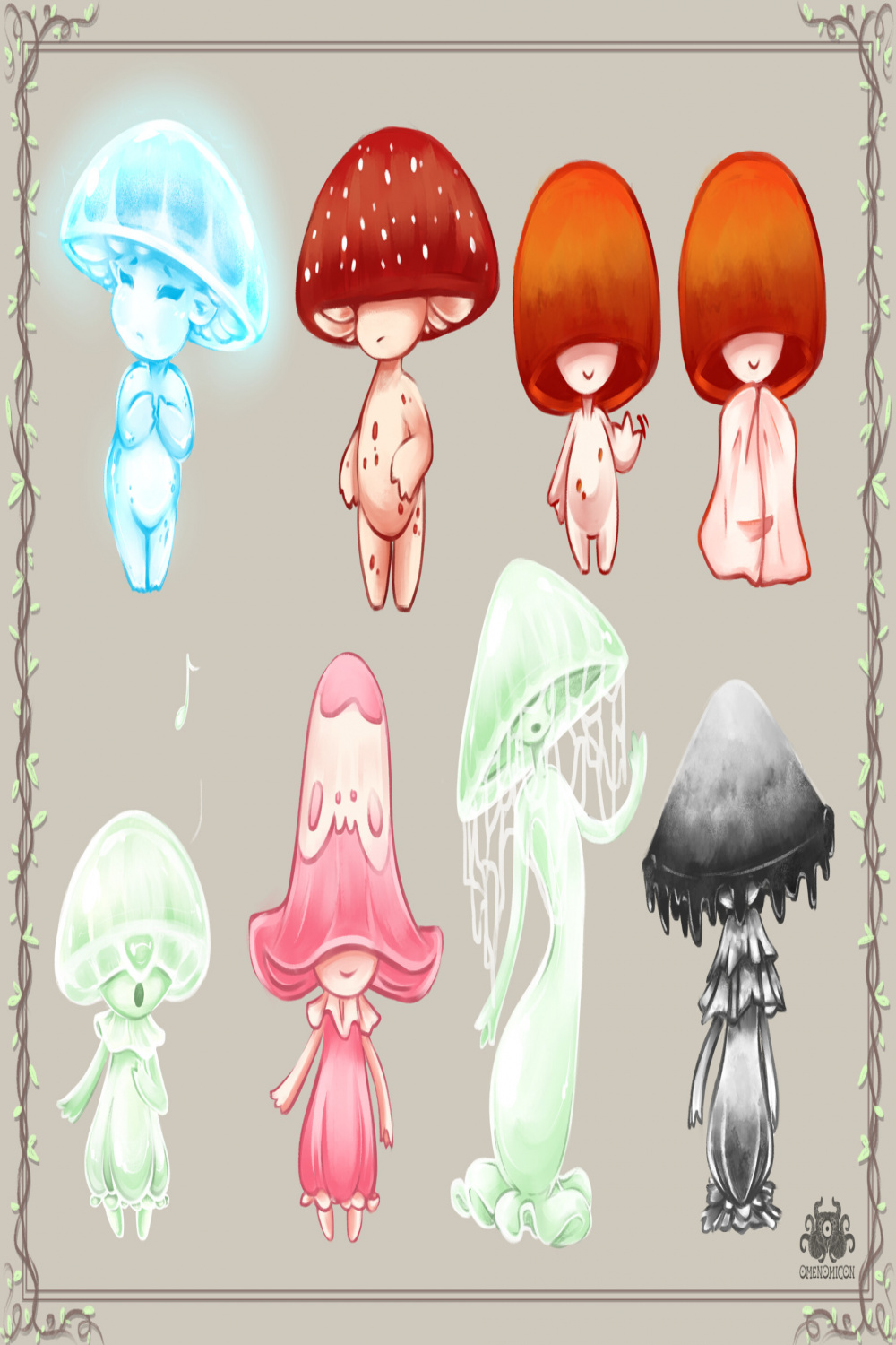 ArtStation - Mushroom Character Concepts