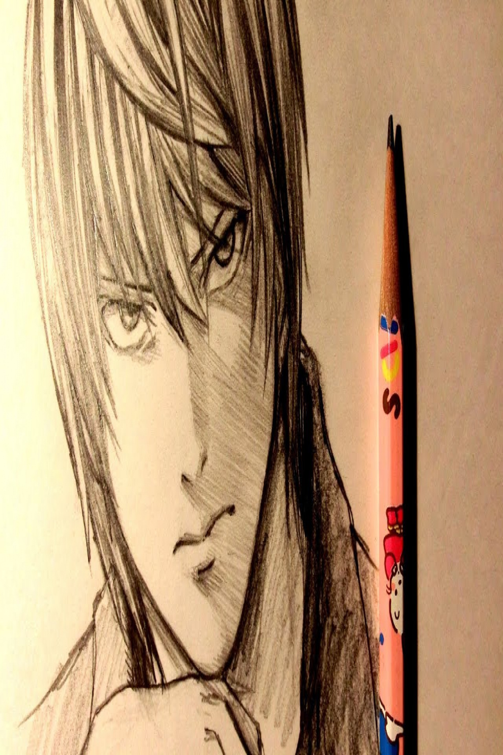 ASMR  Pencil Drawing   Light Yagami (Request)