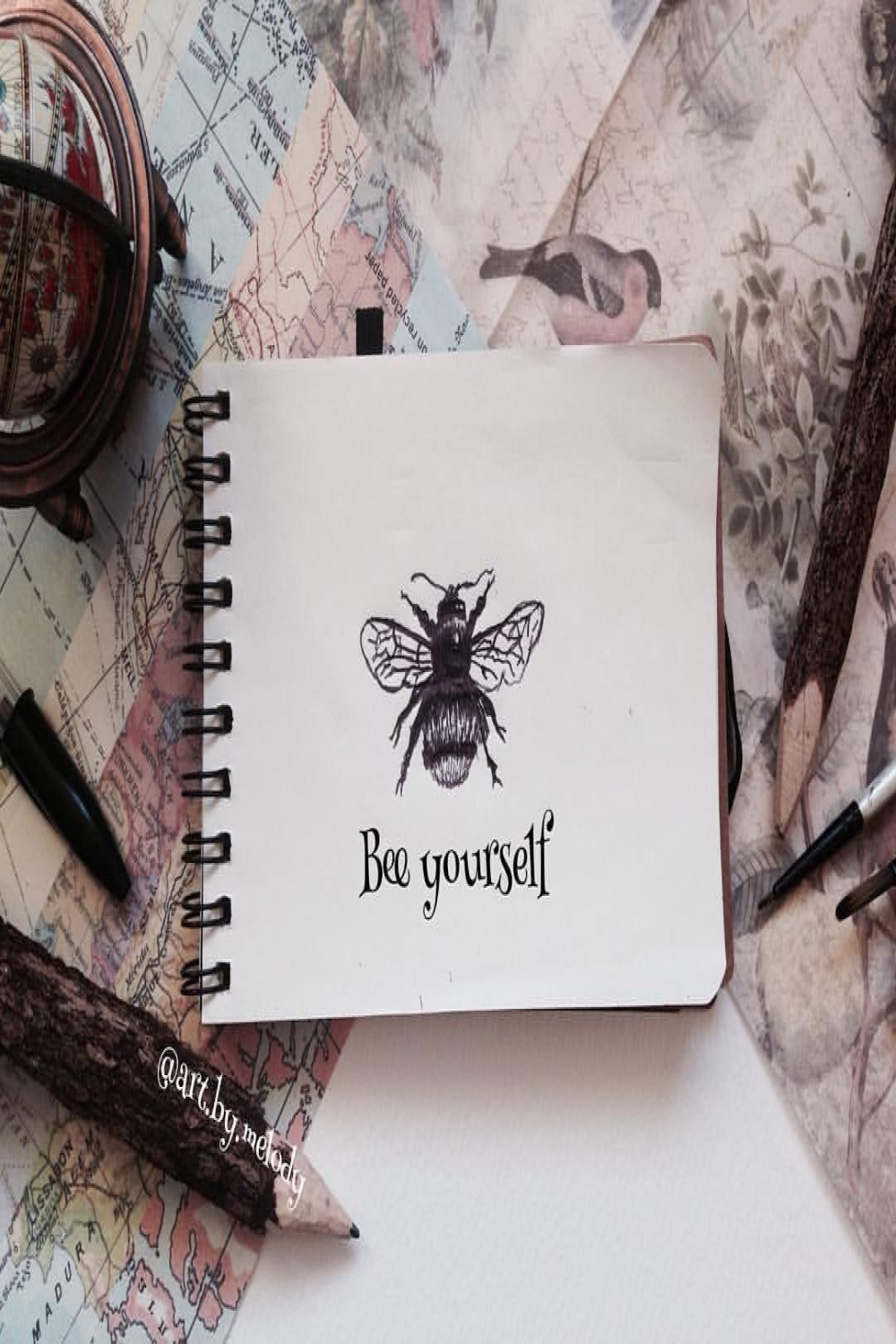 Bee Yourself - A Whimsical Sketch in Just  Minutes