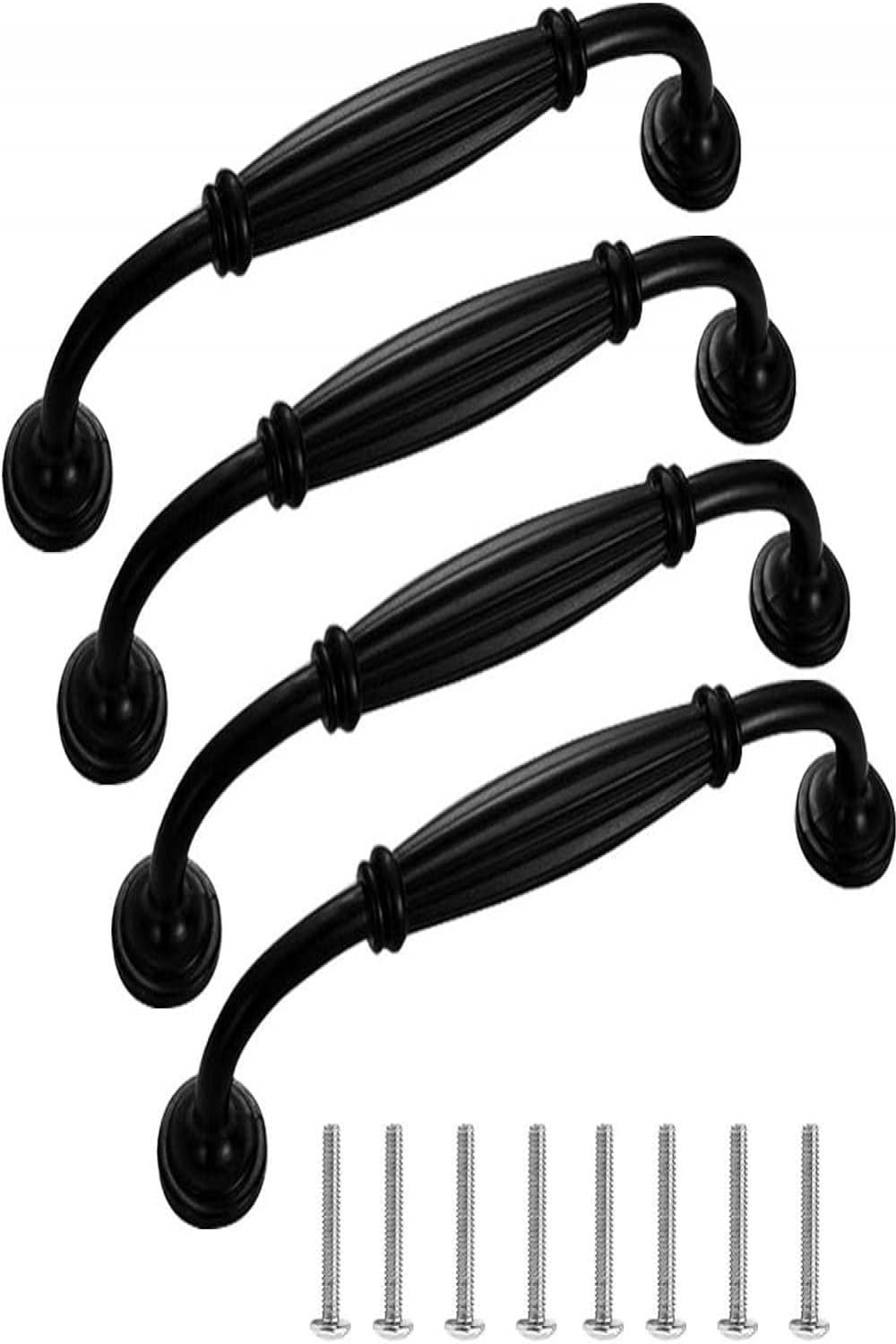 BETOY Set of  Furniture Handles, Black Cupboard Drawer Door Handle Bar  Handle ( mm), Kitchen Handle, Furniture Knob, Wardrobe Pulls Handles,