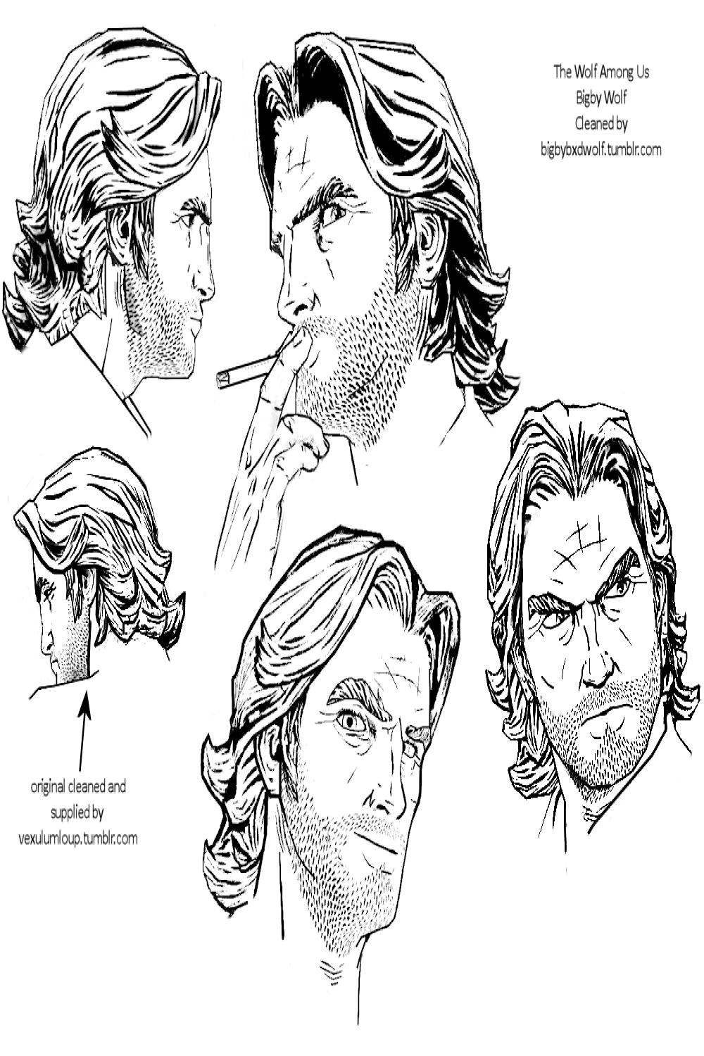 Big Bad Wolf?  The wolf among us, Wolf sketch, Big bad wolf
