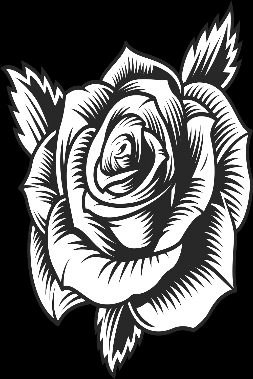 Black Rose Flower  Roses drawing, Rose drawing, Rose tattoos for men