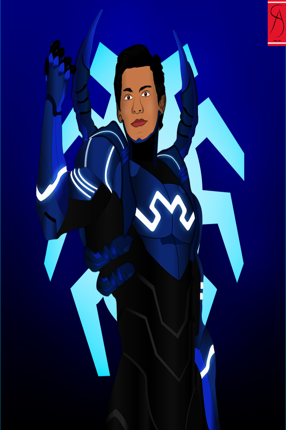 Blue Beetle DC inspired by Xolo Mariduena by Rafaelrp on DeviantArt