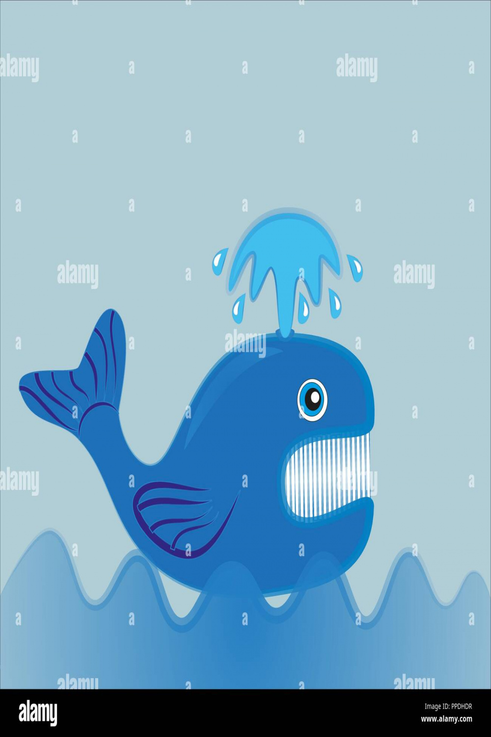 Blue whale mouth Stock Vector Images - Alamy