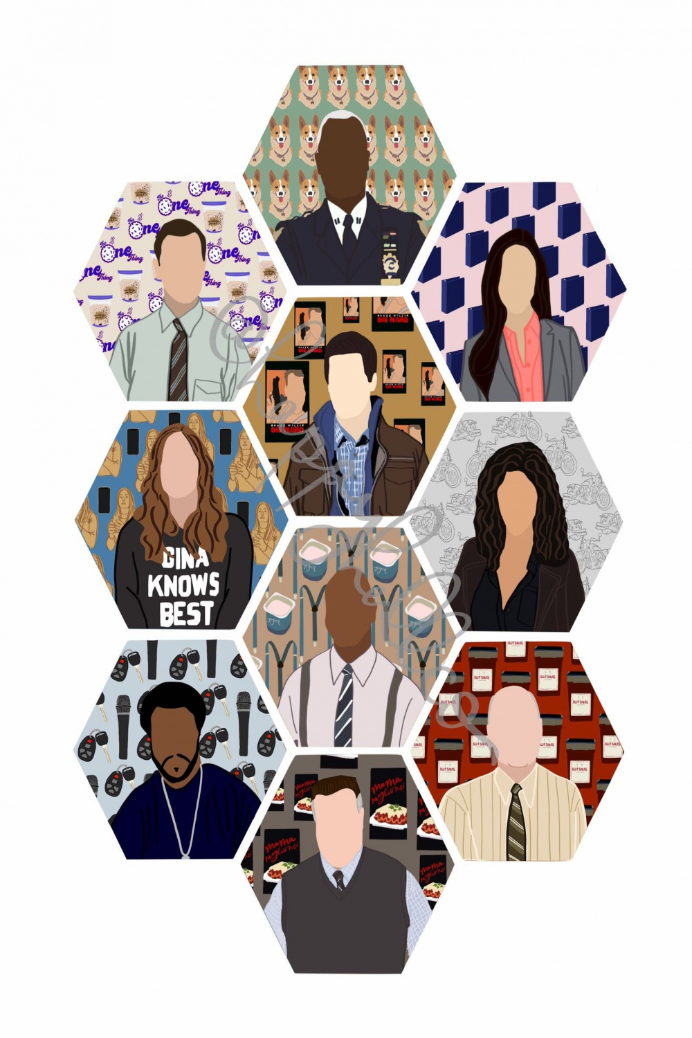 Brooklyn  art print, Brooklyn nine nine decoration gift, Jake