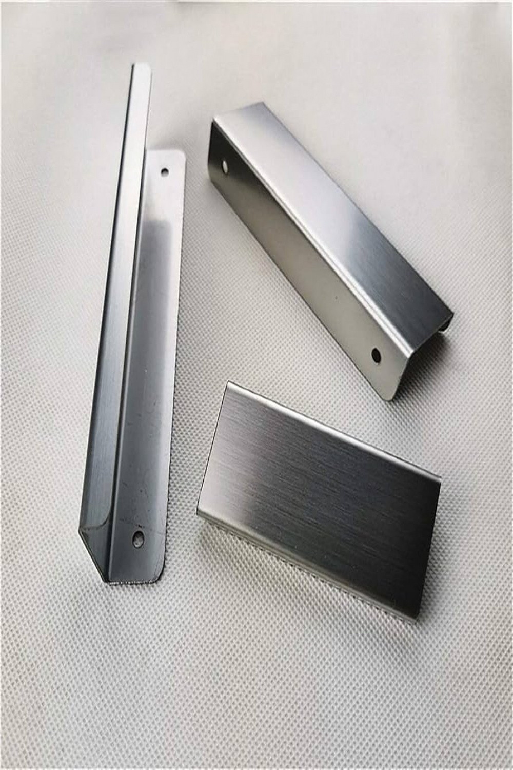 Cabinet Handle,  Piece Black Silver Brushed Mirror Hidden Cabinet
