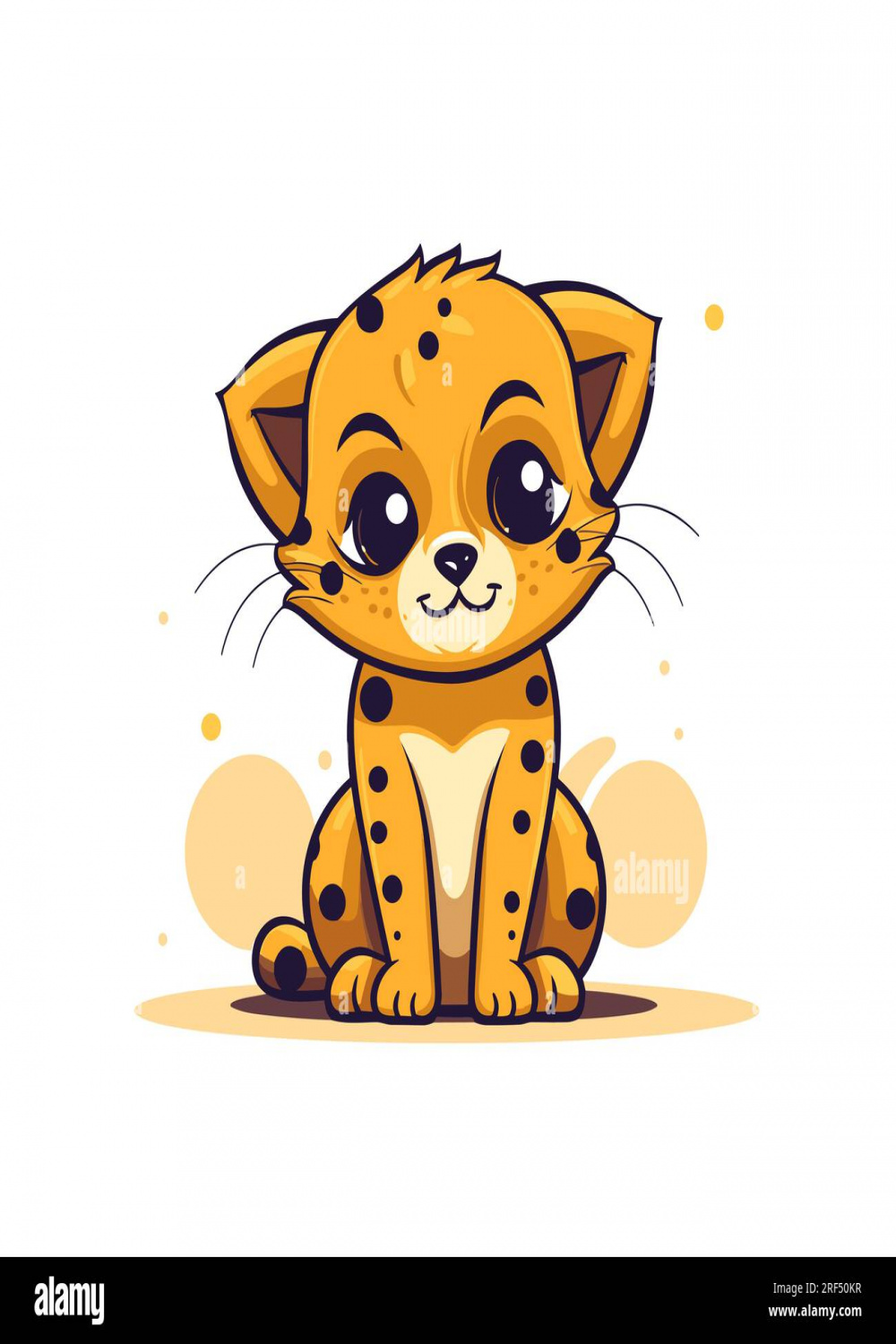 Cheetah baby drawing Cut Out Stock Images & Pictures - Alamy