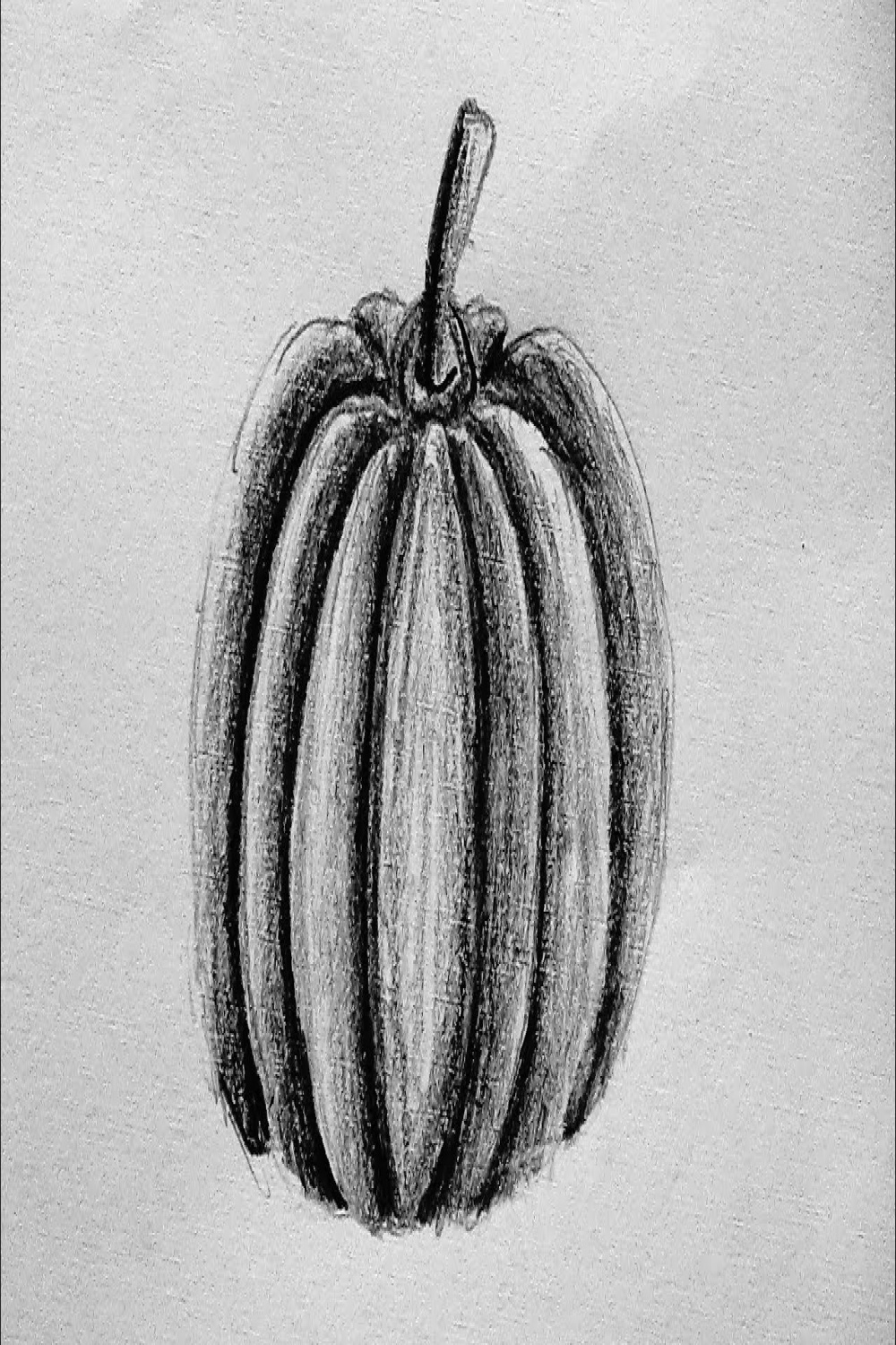 D Art - Drawing - How to draw a pumpkin