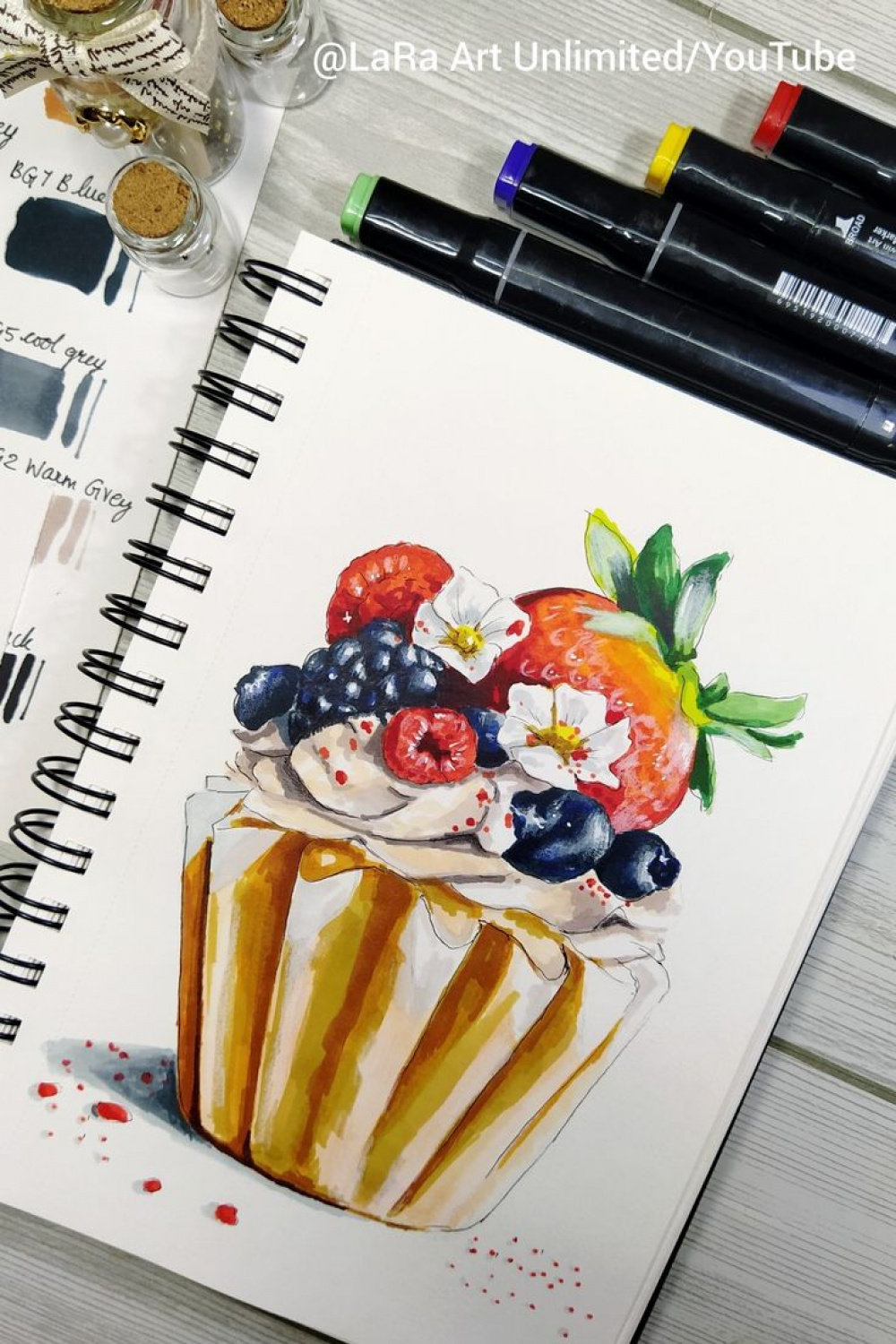 day challenge episode   Marker drawing, Copic marker art