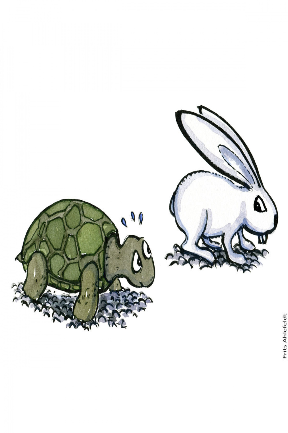 Di Turtle Rabbit race – Frits Ahlefeldt: Art, stories & hiking