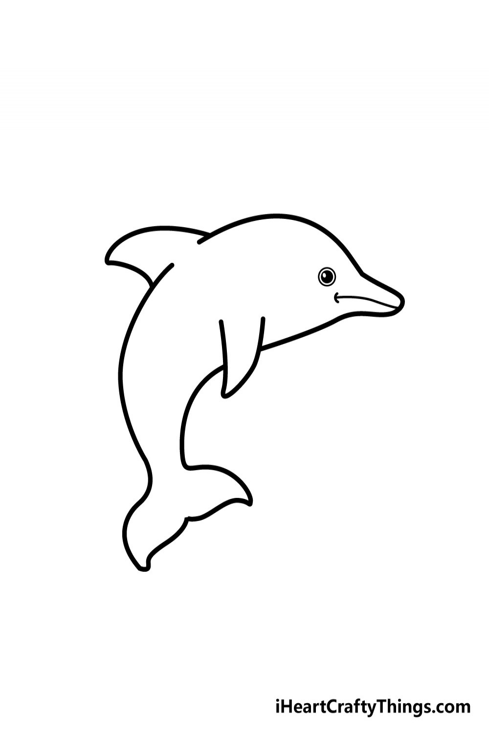 Dolphin Drawing - How To Draw A Dolphin Step By Step!