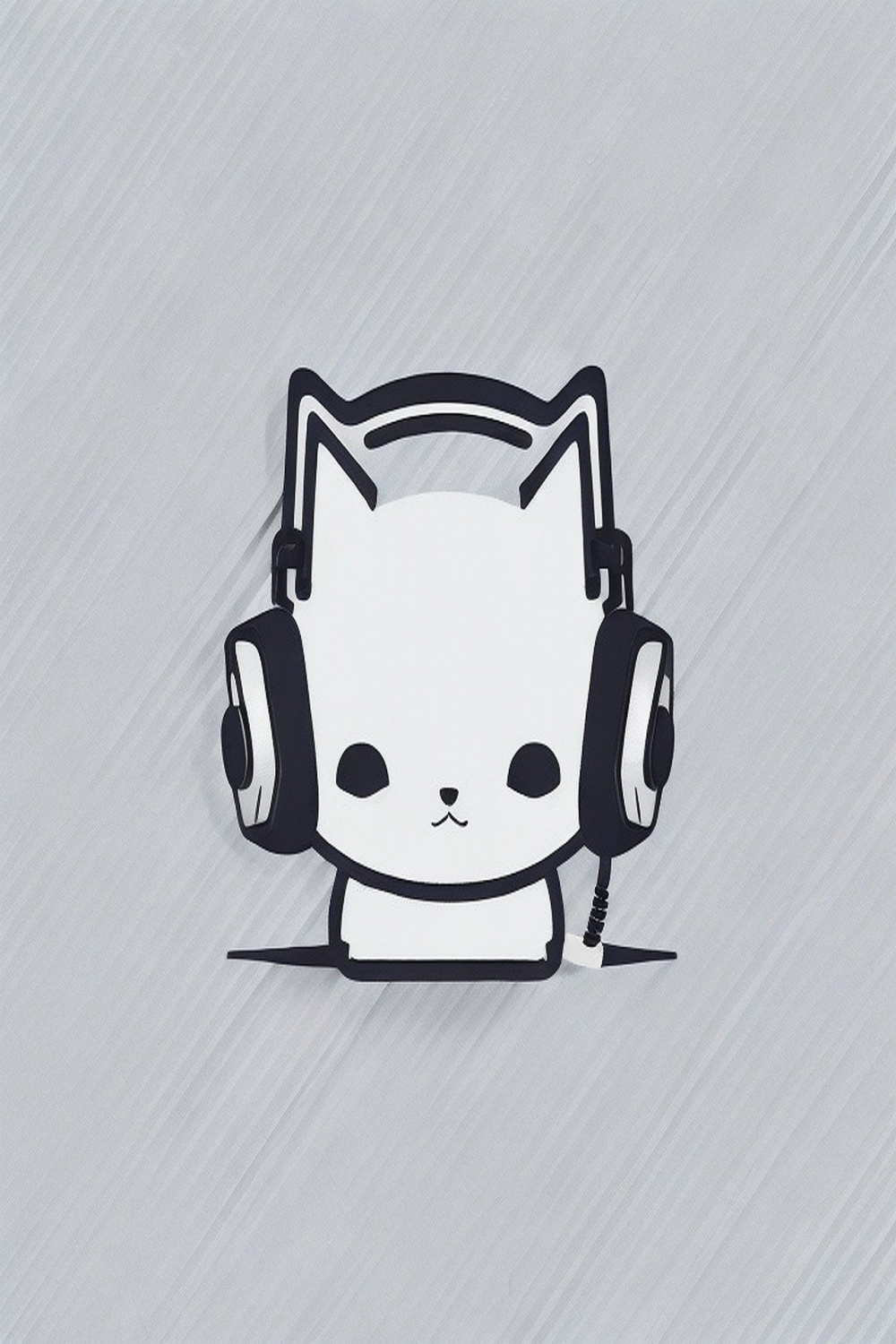 Download Cat Headphones Pet Royalty-Free Stock Illustration Image