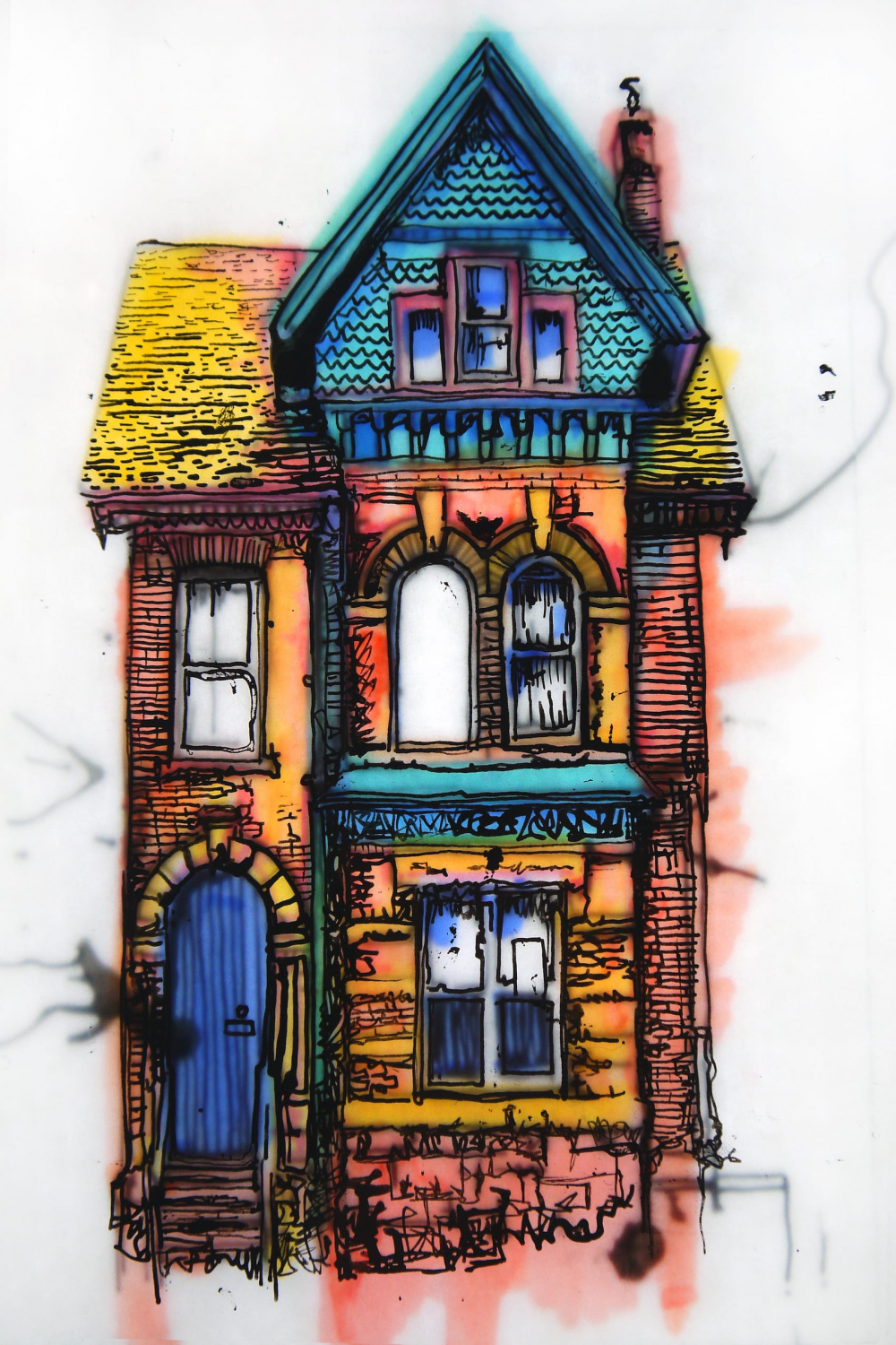 draw an image of any house or building in my unique style
