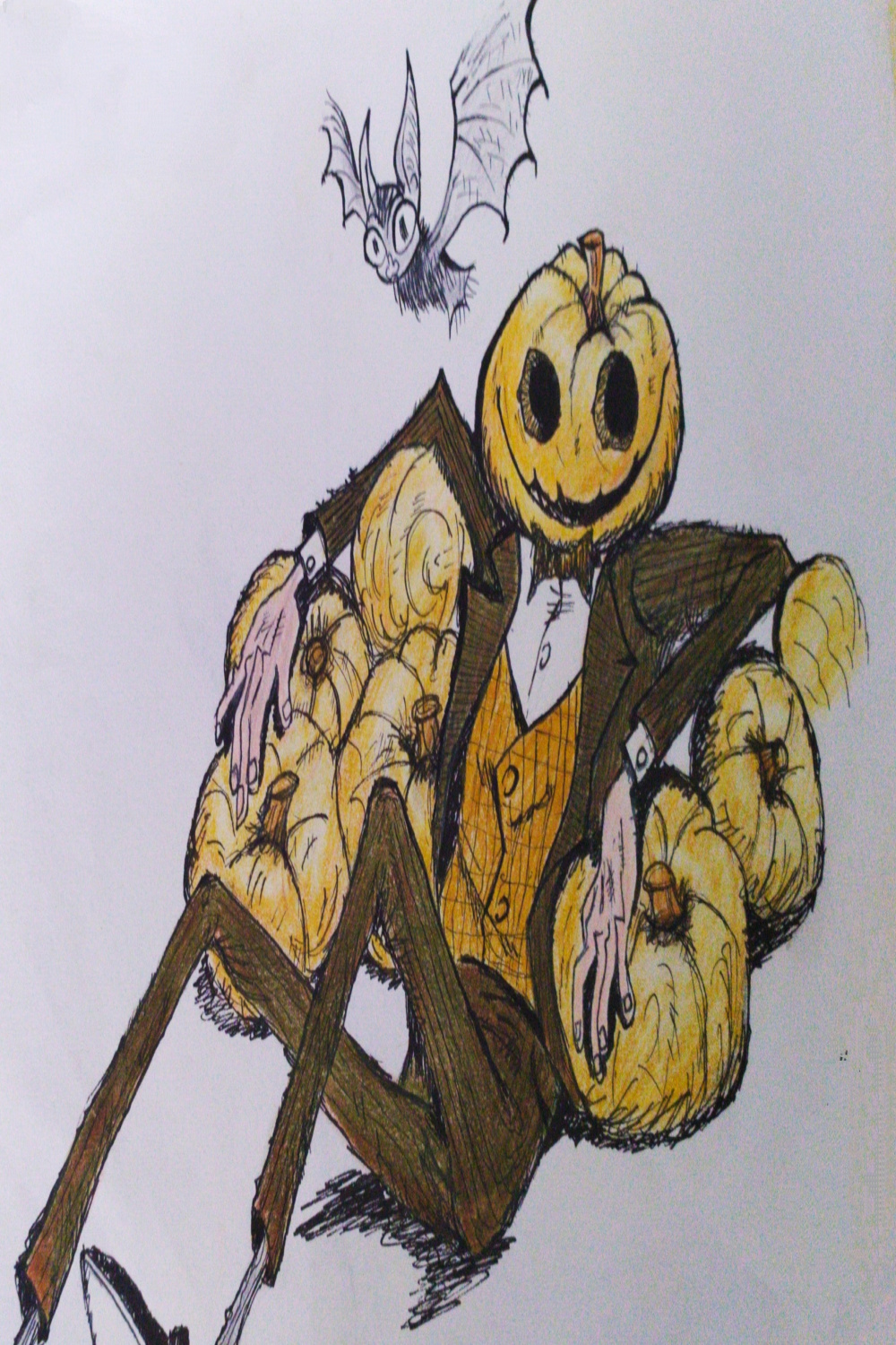 Draw pumpkin man ✨ : r/drawing