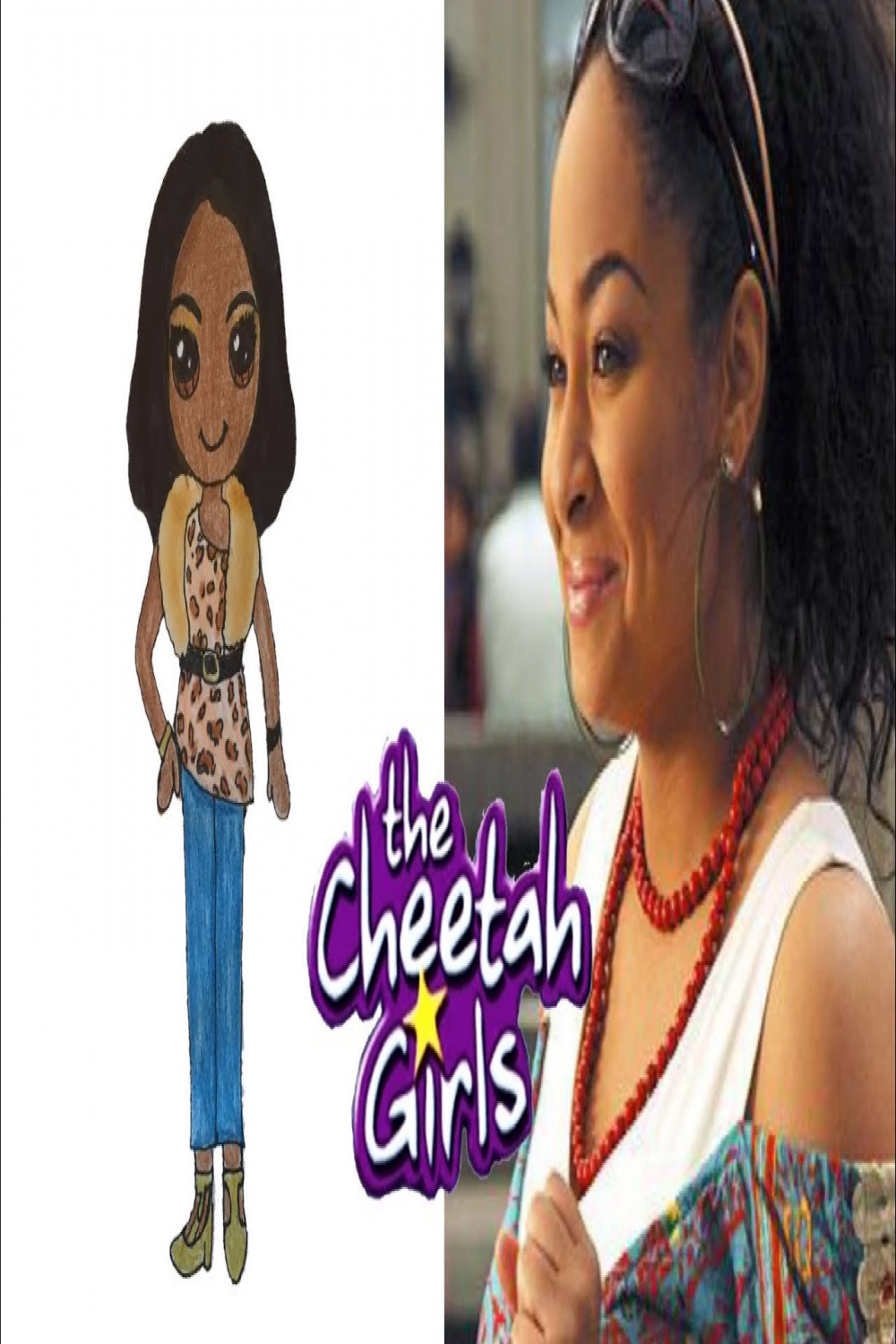 Drawing Galleria from Cheetah girls in the style of Draw So Cute