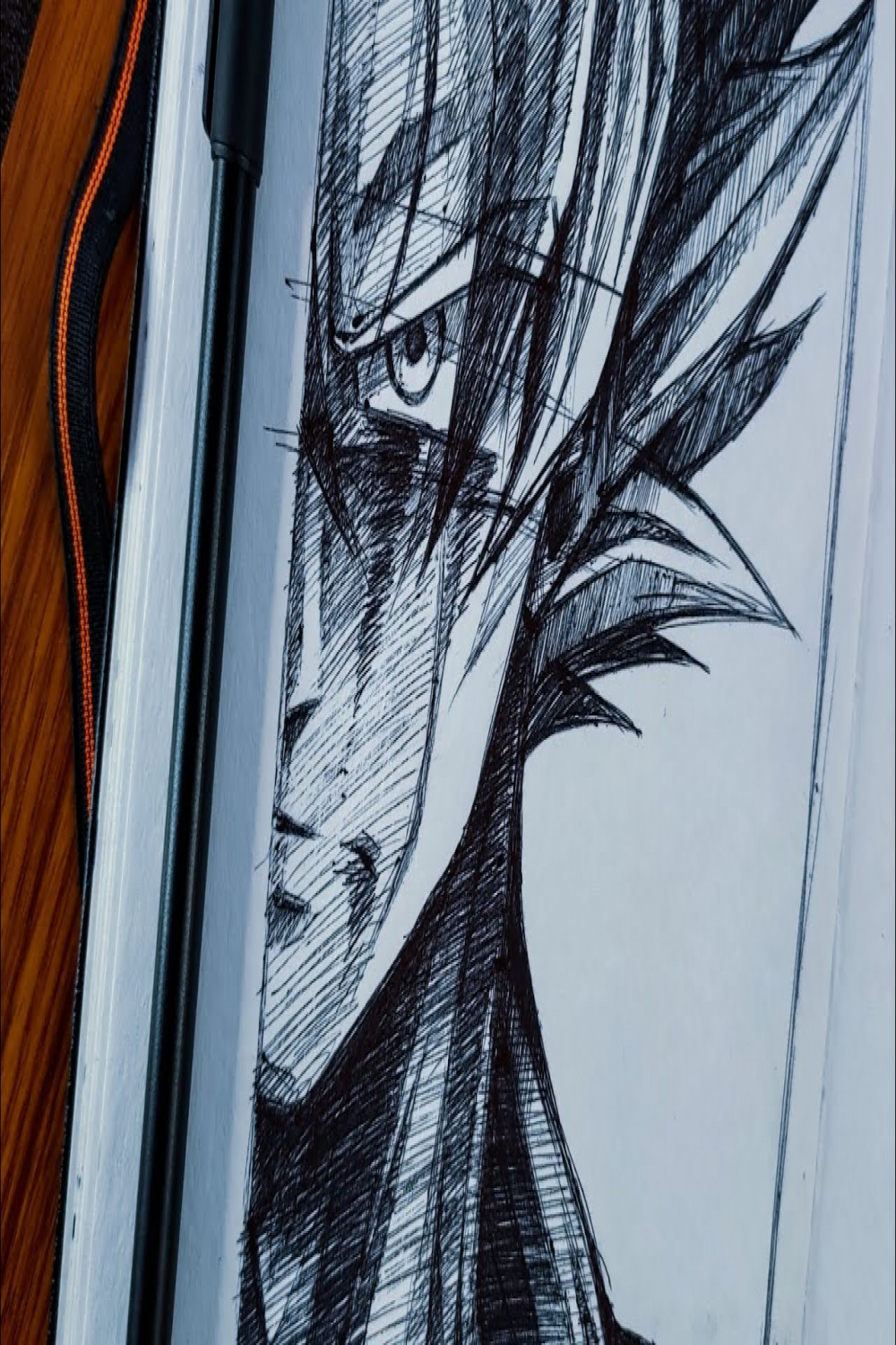 Drawing Goku Using Ball Pen