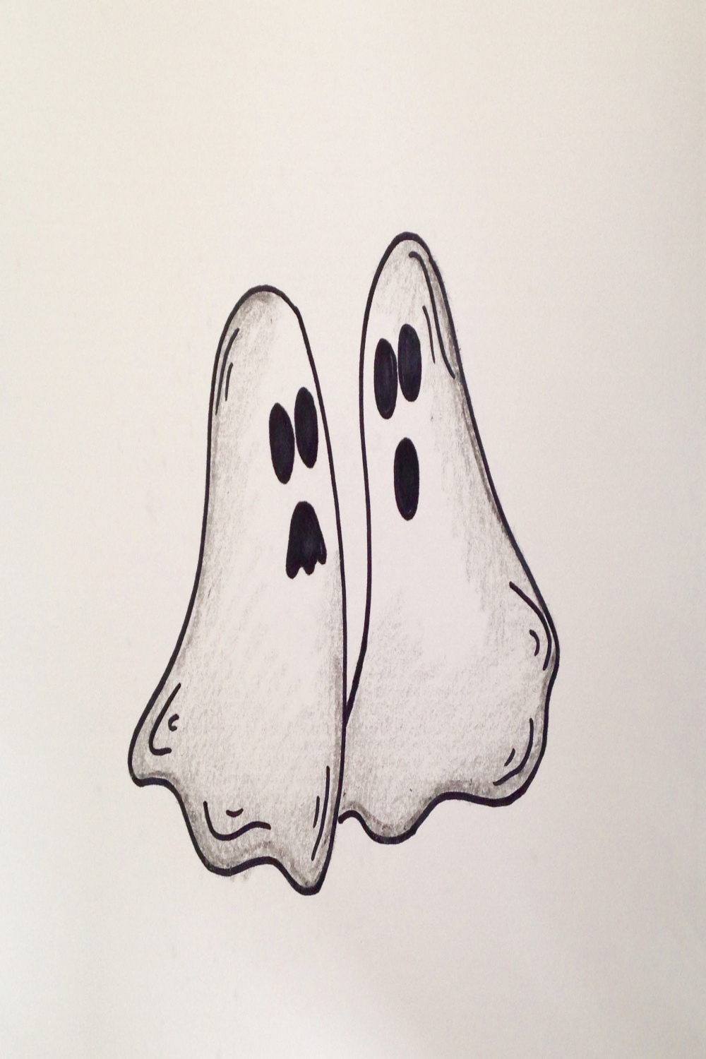 Drawing Lesson: How to Draw Halloween Ghosts  Ghost drawing, Easy  drawings, Drawings