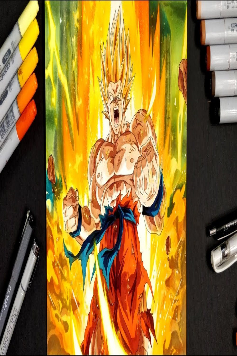 Drawing Super Saiyan Rage GOKU! K SUBS SPECIAL!!