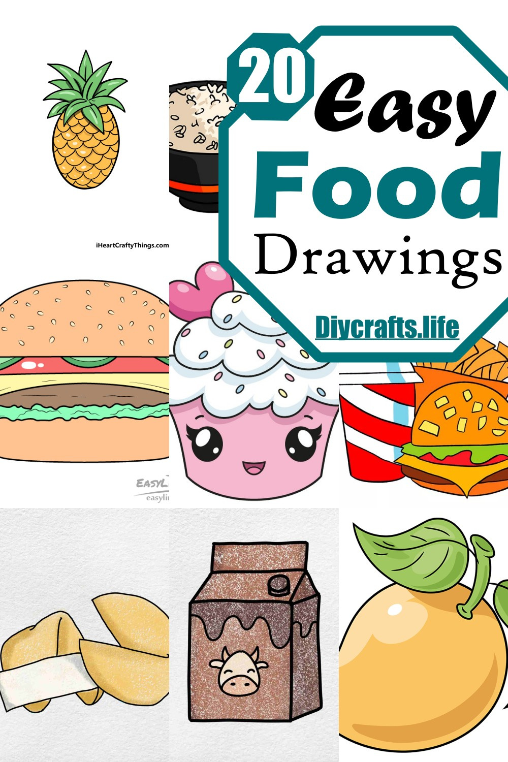 Easy Food Drawing Ideas - DIY Crafts