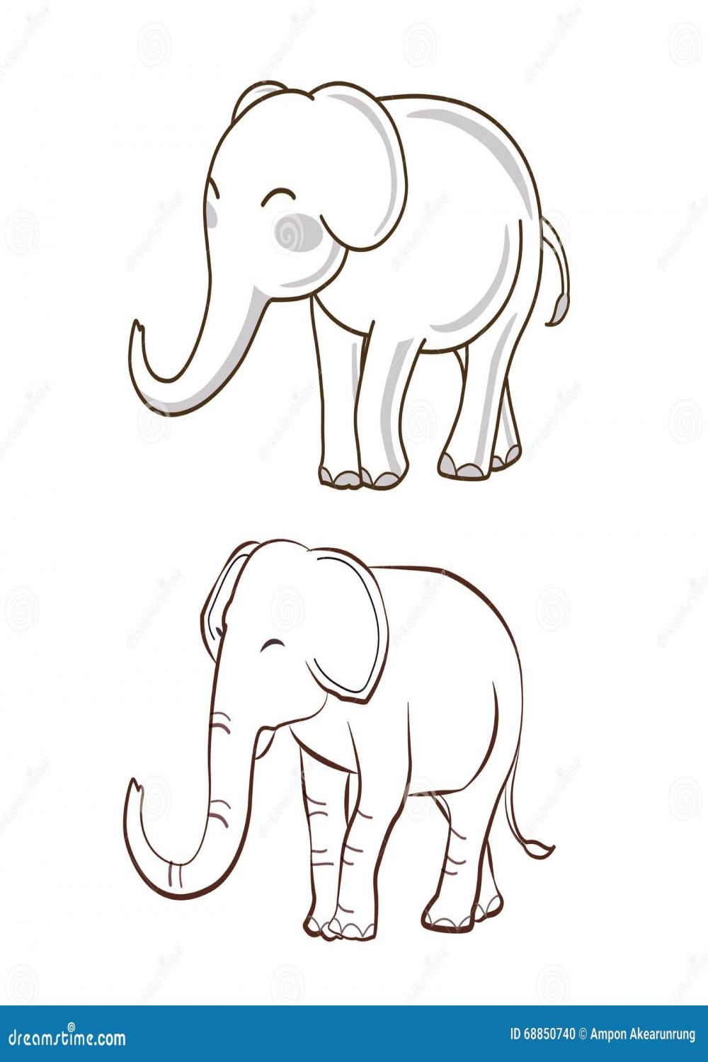 elephant cartoon stock vector