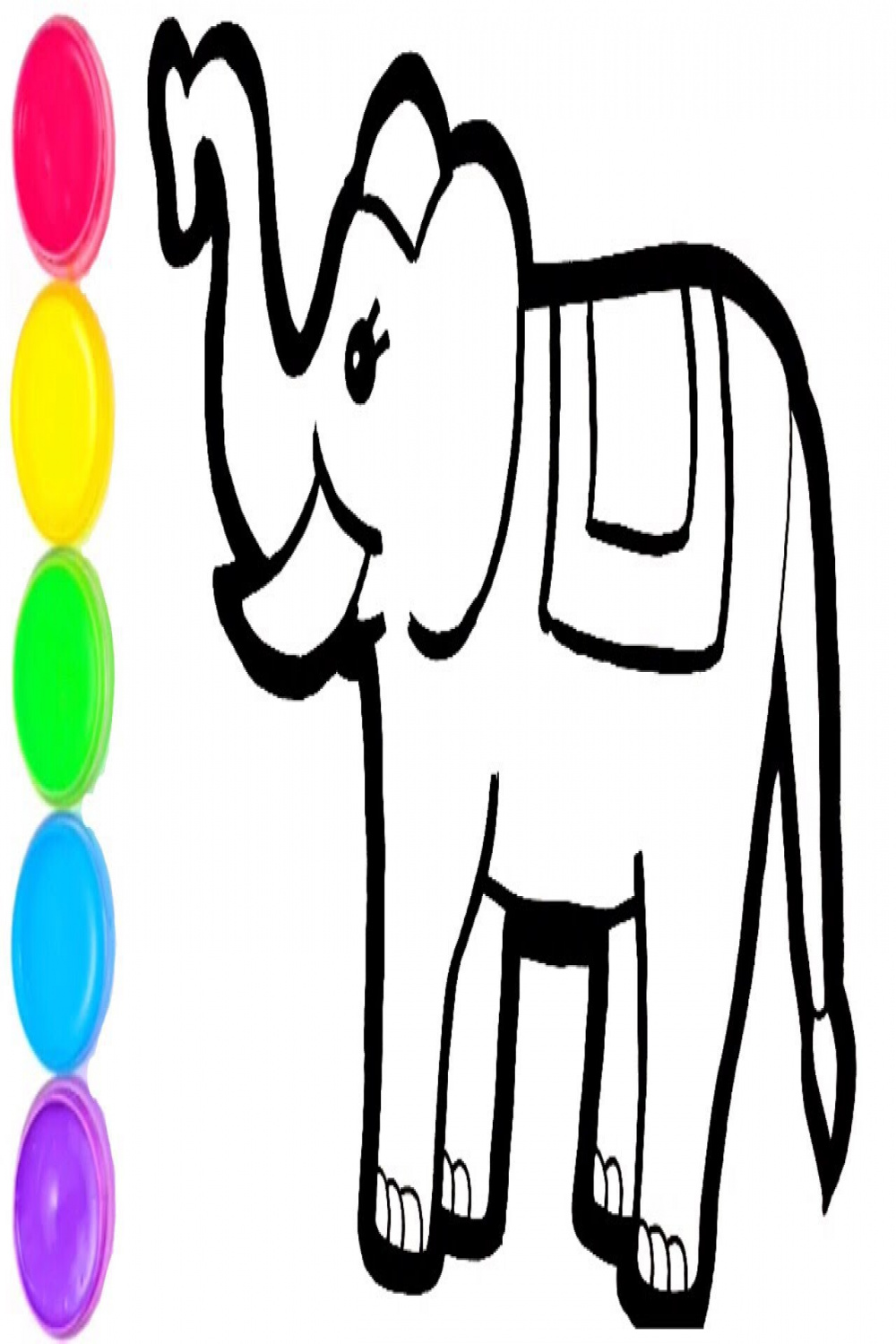 Elephant Drawing Easy For Kids  How To Draw A Elephant Step-By-Step Easy  Drawing For Kids.