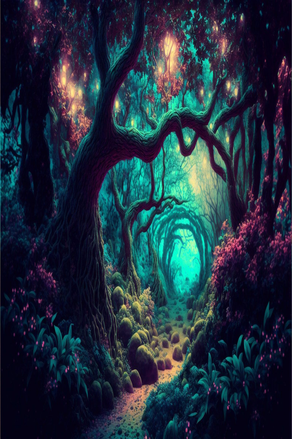 Enchanted Forest Wall Art Enchanted Forest Printable Digital